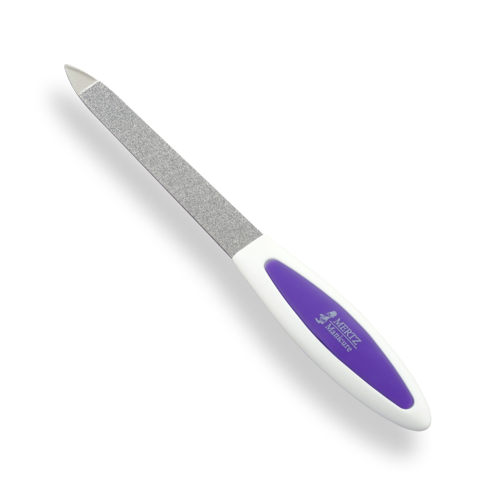 MERTZ / Пилка для ногтей с сапфировой крошкой. Маникюрная пилочка 13.5 см.  #1