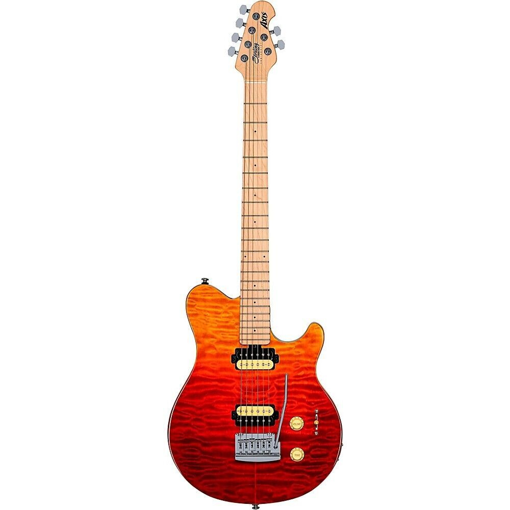 Электрогитара Sterling by Music Man Axis AX3QM Quilted Maple Spectrum Red #1