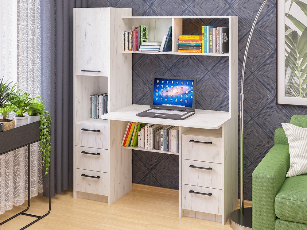 Компьютерный стол Пирамида Фронда-6, 130х60х160 см - купить по выгодным ...