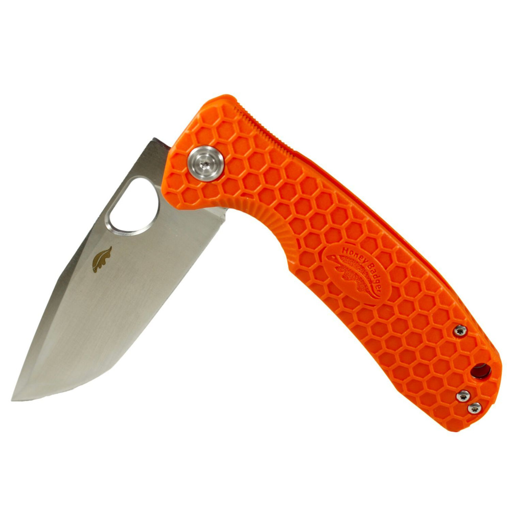 Нож складной туристический Honey Badger Tanto M с оранжевой рукоятью #1