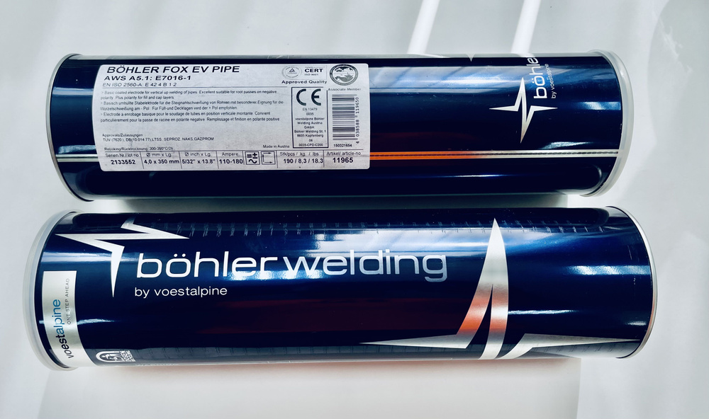 Электроды Boehler FOX EV Pipe, диам. 4,0x350 мм - купить с доставкой по ...