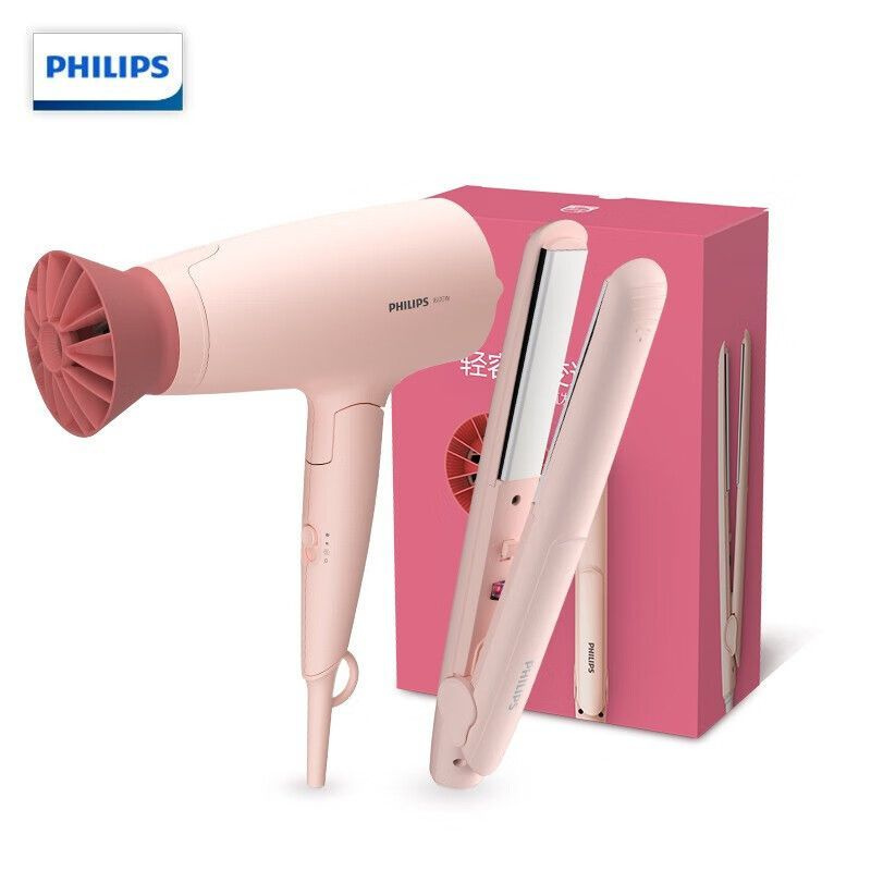 Philips Фен для волос PHPBHP398 1600 Вт, скоростей 30000, кол-во насадок 1, розовый  #1