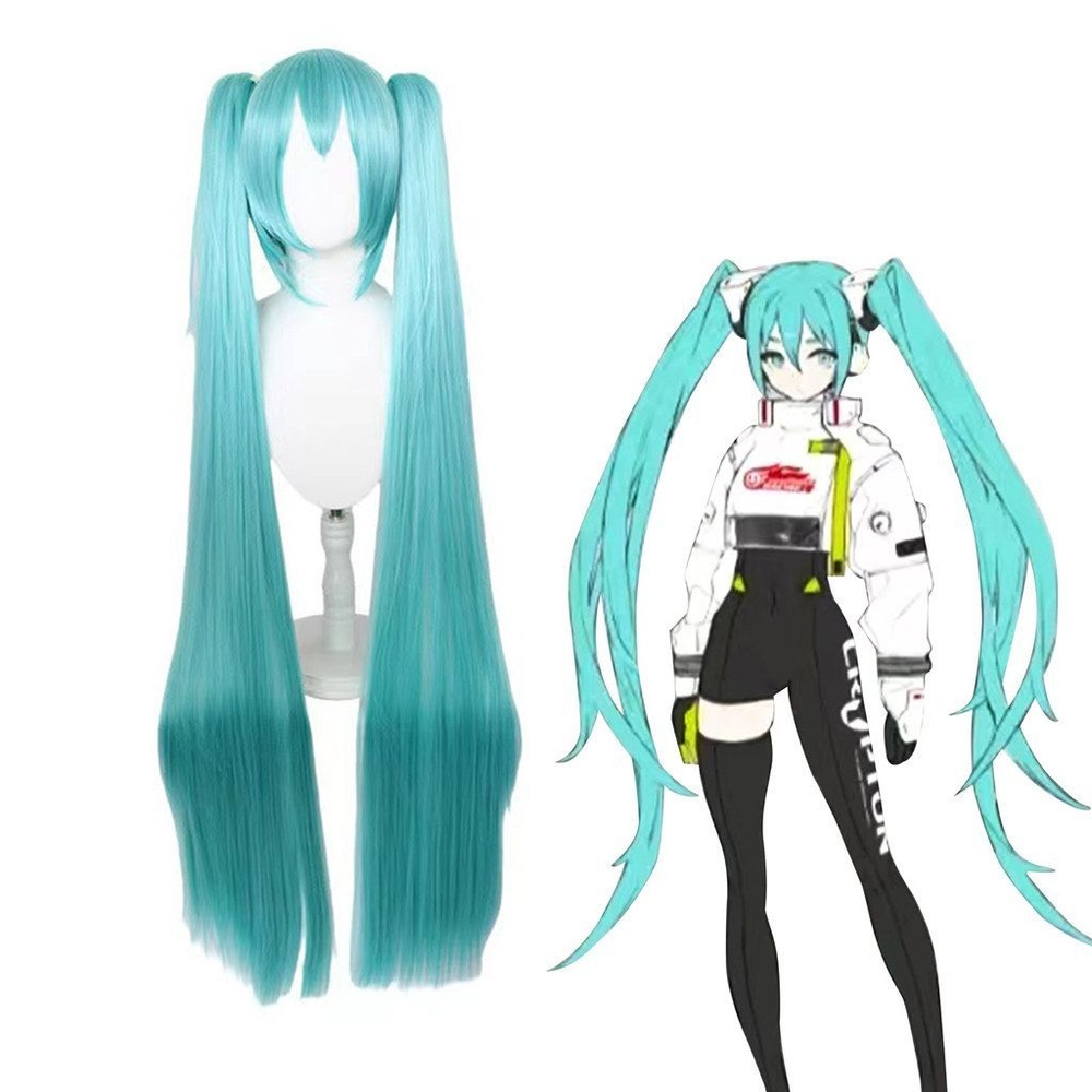 Anime Manga Hatsune Miku Halloween Carnival Party Cosplay Wig мультфильм  аниме косплей парик - купить по доступным ценам в интернет-магазине OZON  (1517963172)