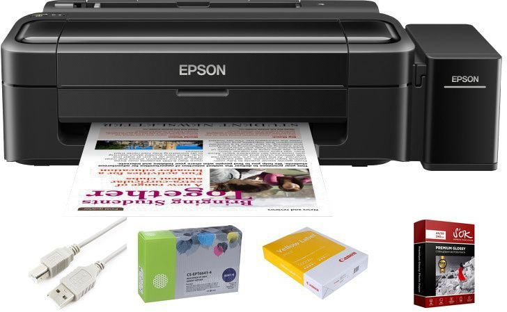 Принтер Epson L132 + набор аксессуаров + подарочный сертификат купить ...