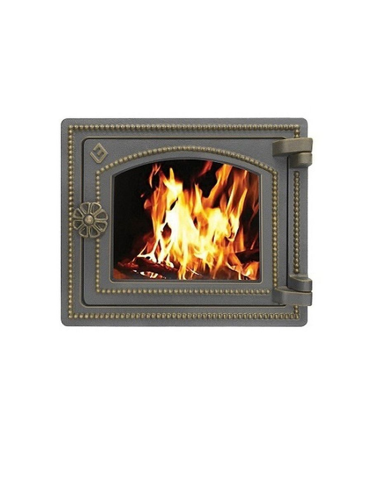 Дверца печная чугунная Везувий ДТ-3С бронза - купить с доставкой по ...