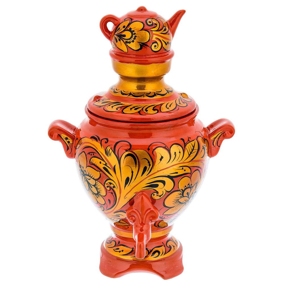 Сувенирный самовар-шкатулка "Золотая кудрина". Хохлома - купить Сувенир ...