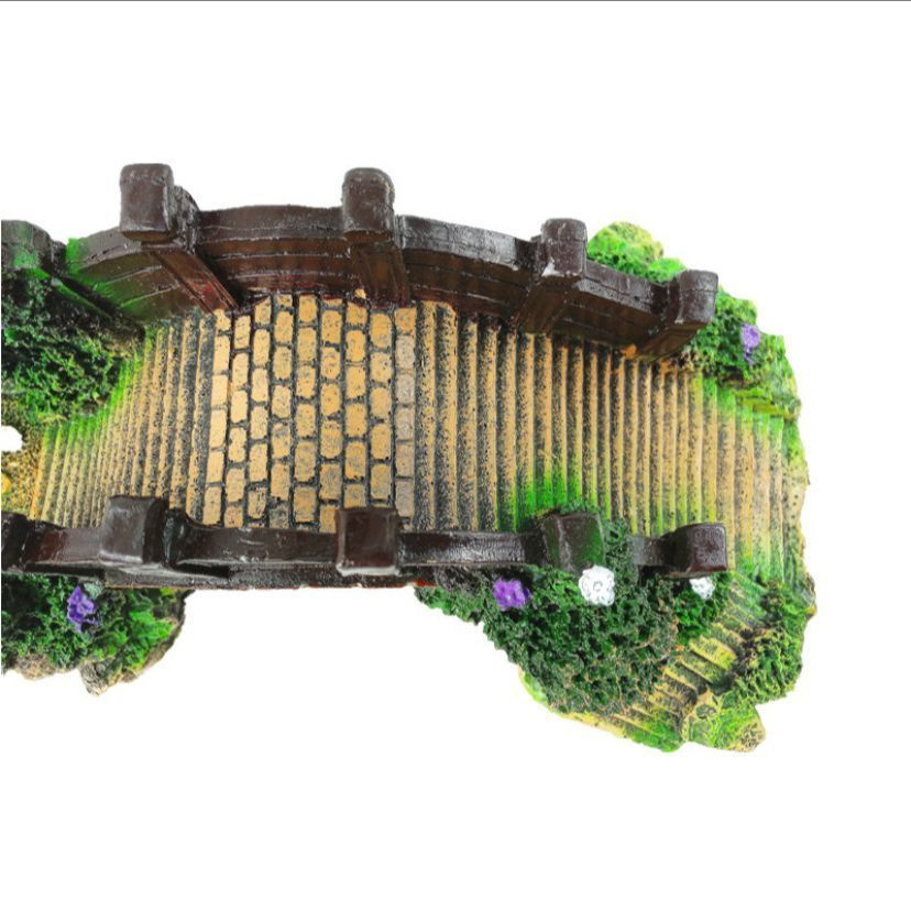 Декор для аквариума Stone Bridge with Plants, мм | market-r.ru