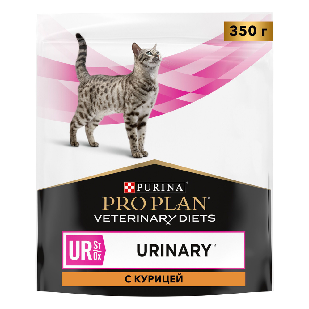 Pro Plan Сухой корм Urinary для кошек при болезнях мочевыводящих путей с курицей, UR ST/OX, 350 гр  #1