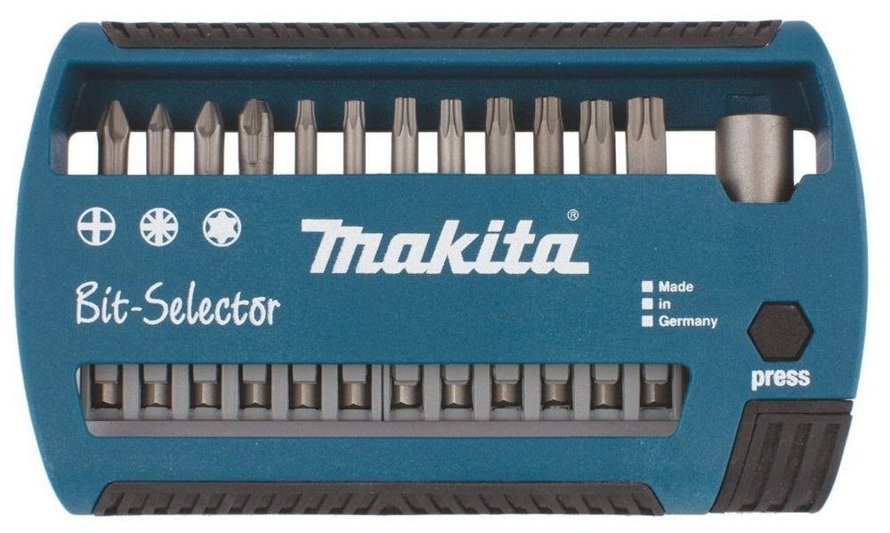 Набор бит Makita P-80466 Bit-Selector, 12шт. + держатель CentroFix #1