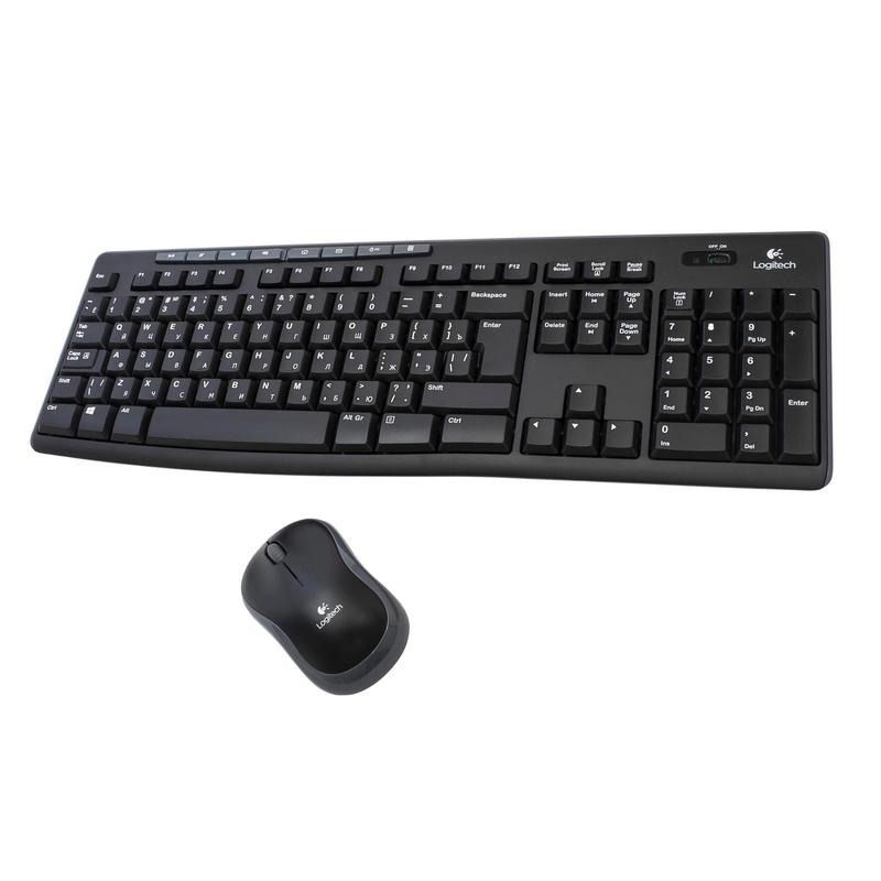 Беспроводной комплект клавиатура и мышь Logitech Wireless Combo MK270 ...