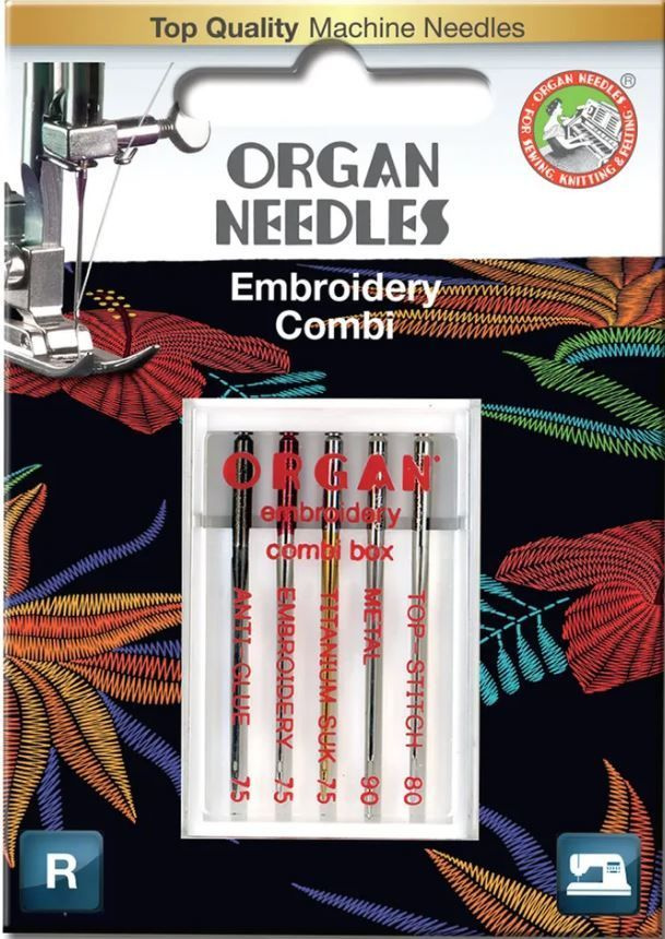 Иглы для швейных машин ORGAN (Джинсовые/Универсальные/Стрейч) уп.5 игл #1