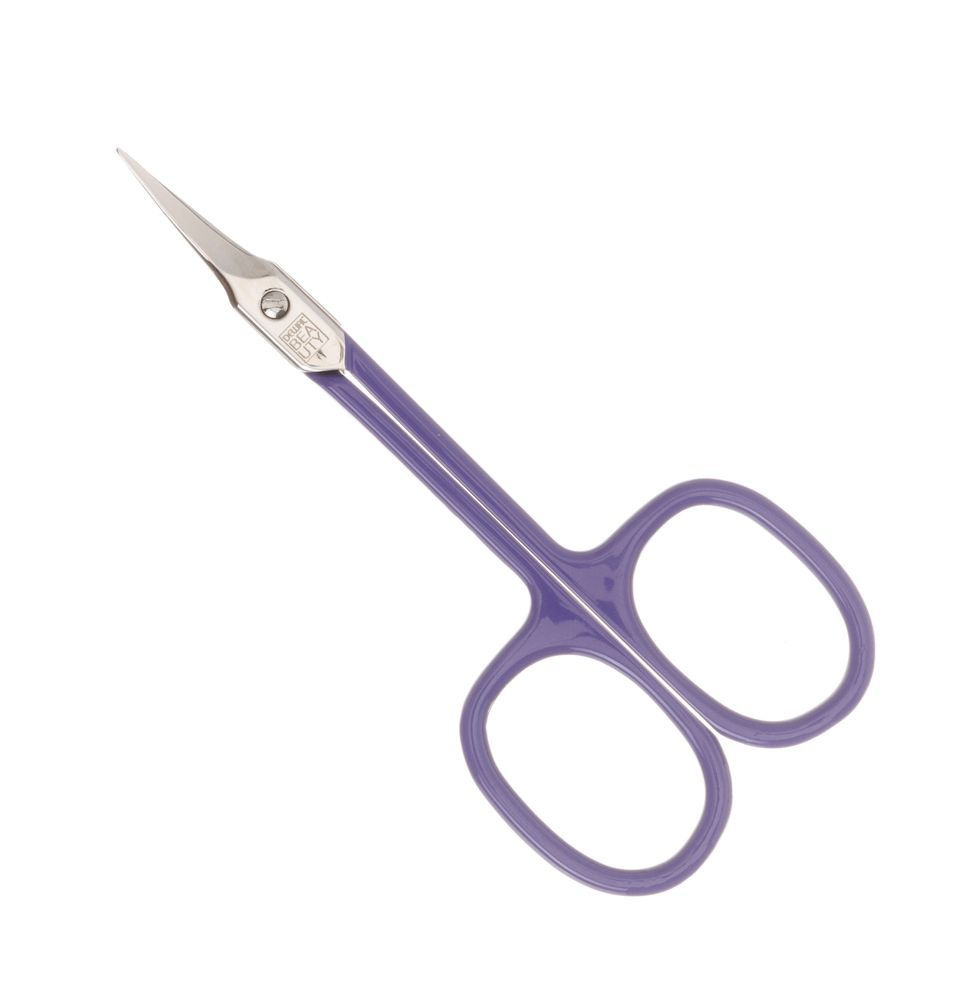Ножницы маникюрные для кутикулы Dewal Beauty 332, фиолетовые #1