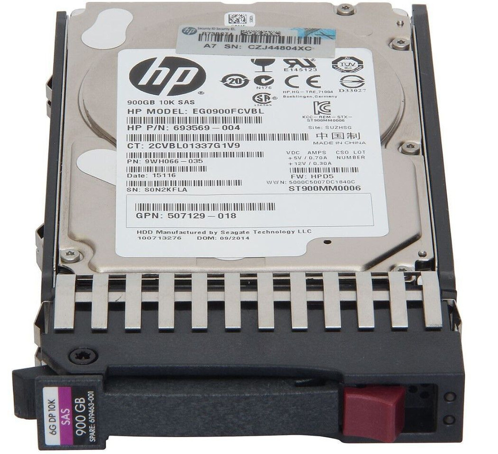 900 ГБ Внутренний жесткий диск HPE Жесткий диск 900GB 10K SAS SFF ...