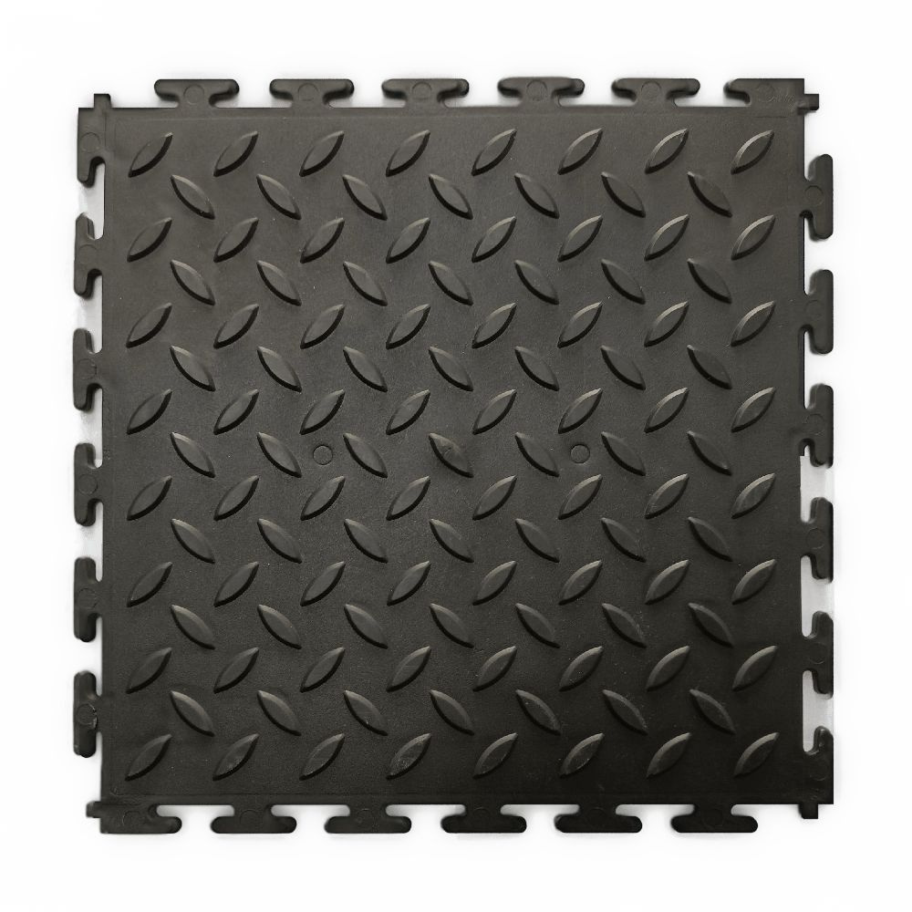 Плитка ПВХ модульная на пол 25х25 см LT mini black Diamond PVC Eco #1