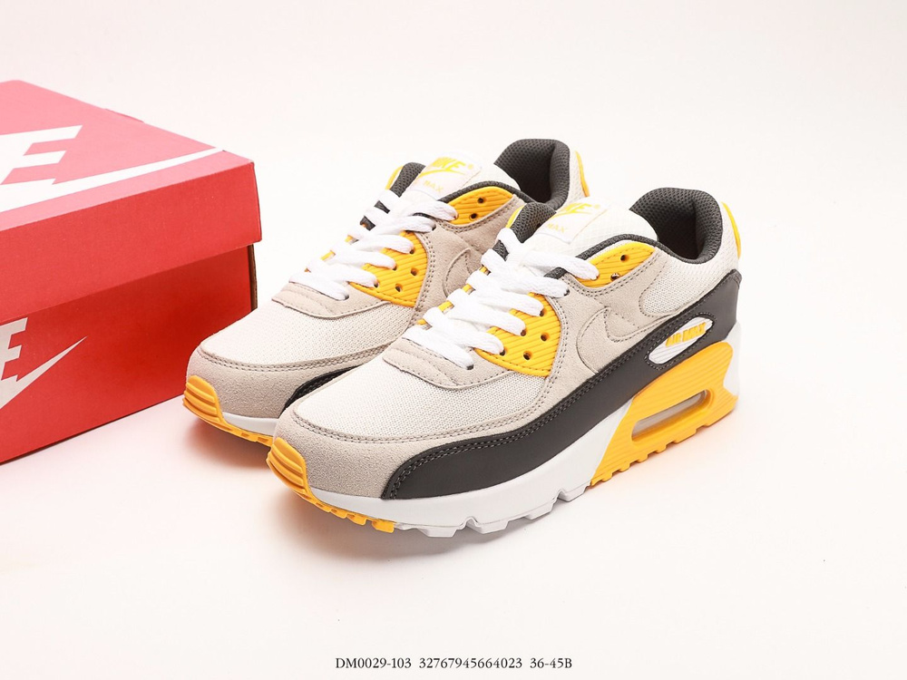 Nike air max 90 white and yellow sale