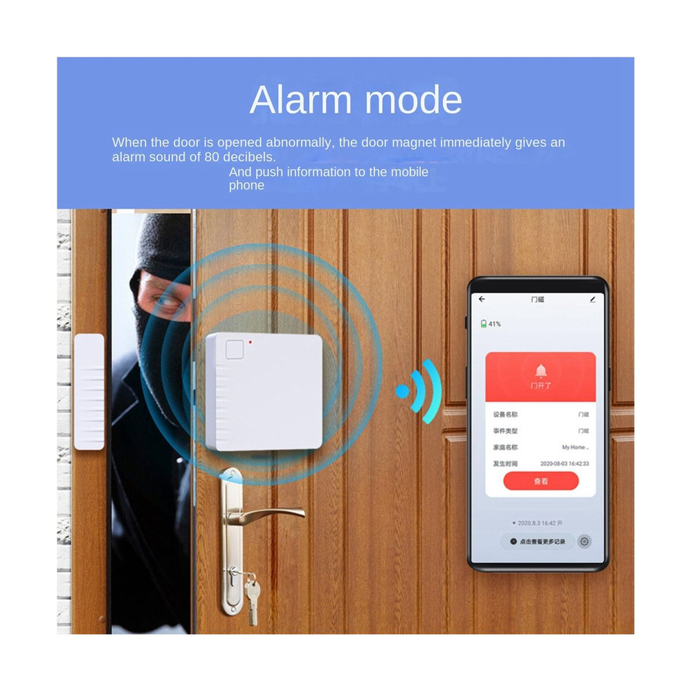 Tuya Wi Fi беспроводной мониторинг безопасной охранной сигнализации для  домашнего окна двери - купить с доставкой по выгодным ценам в  интернет-магазине OZON (1323677260)