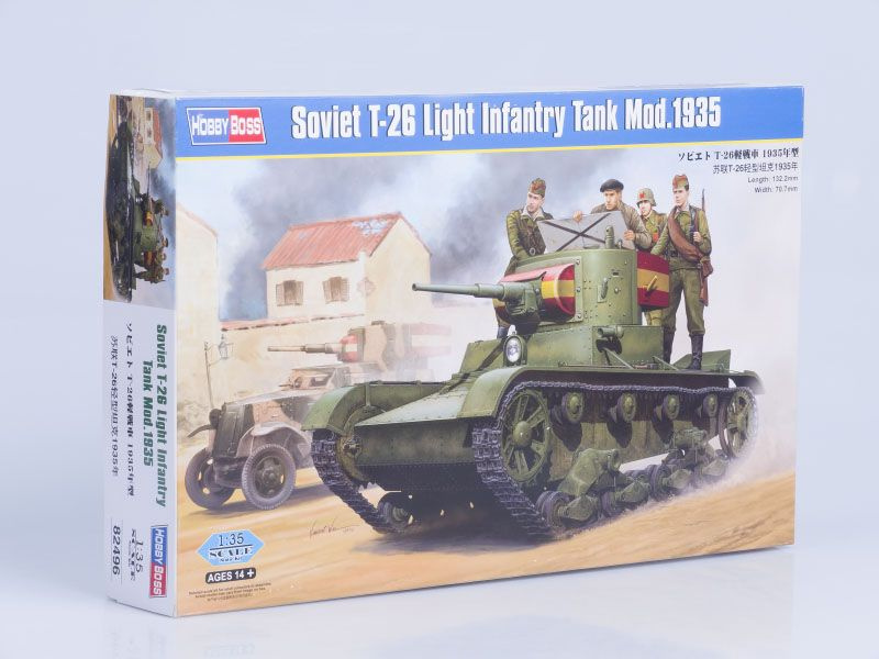 Сборная модель танка Hobby Boss Танк Soviet T-26 Light Infantry Tank Mod. 1935, масштаб 1/35  #1