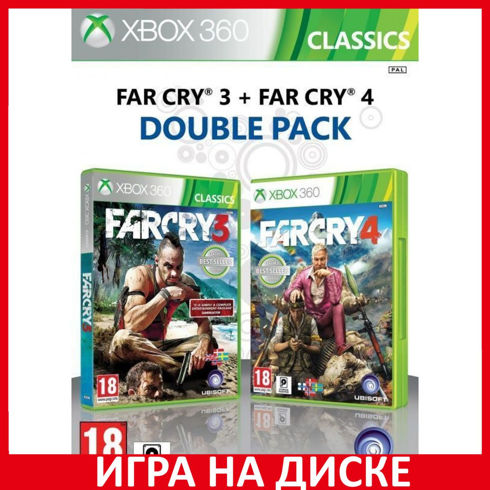 Игра Far Cry 3 + Far Cry 4 (XBox 360, Английская версия)