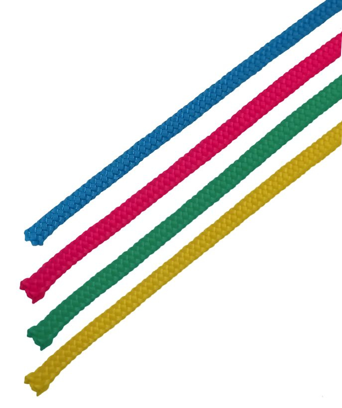 Веревка полипропилен 6 мм цвет мультиколор, на отрез (10 шт.)  #1