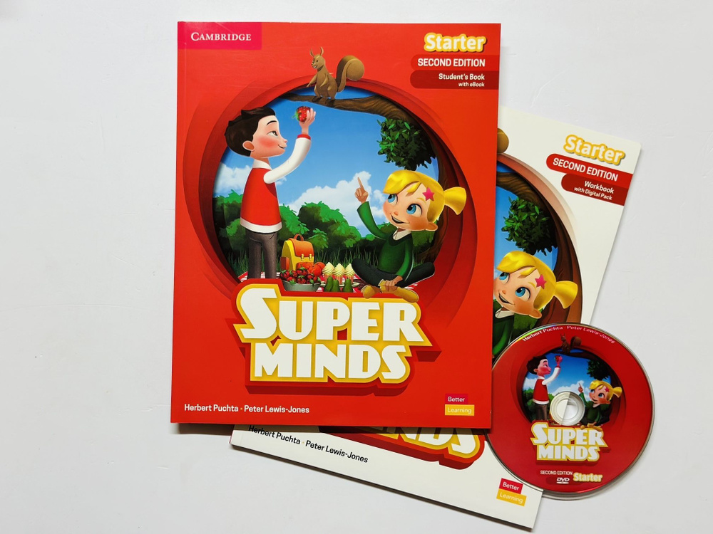 Super Minds Starter Второе Издание, 2nd Edition (Second Edition): Student's Book + Workbook + CD диск #1