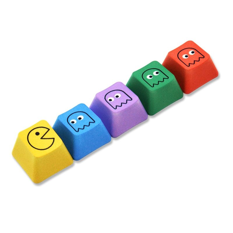1 комплект из -5 клавиш Механическая клавиатура из материала PBT keycap Pac-Man  #1