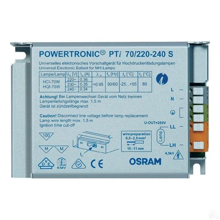 ЭПРА для металлогалогенных ламп МГЛ Osram 70W #1