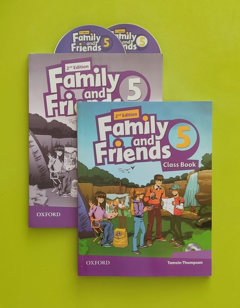 Family and Friends 5 Class Book with Multi ROM + Workbook with CD 2nd ...