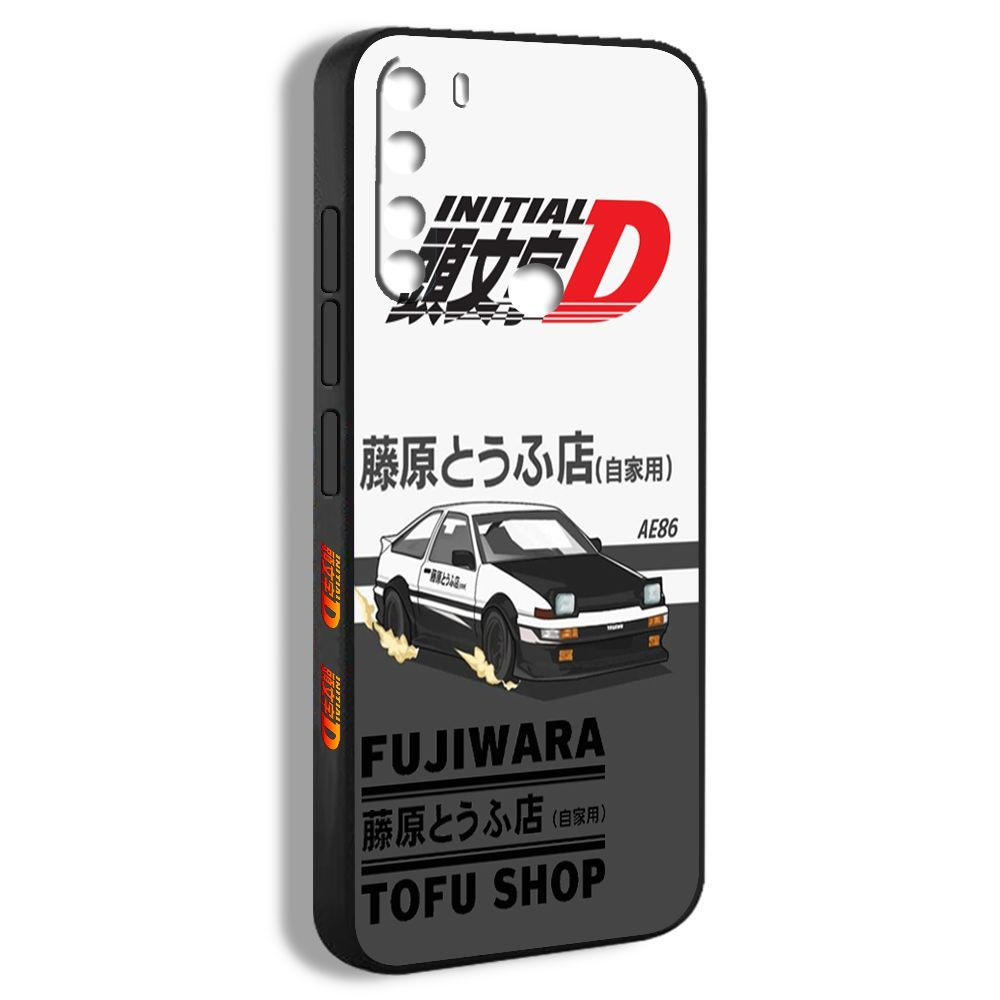 Чехол на Xiaomi Redmi Note 8 Такуми Фудживара аниме Инициал ди Initial d  AE86 Trueno PTM09