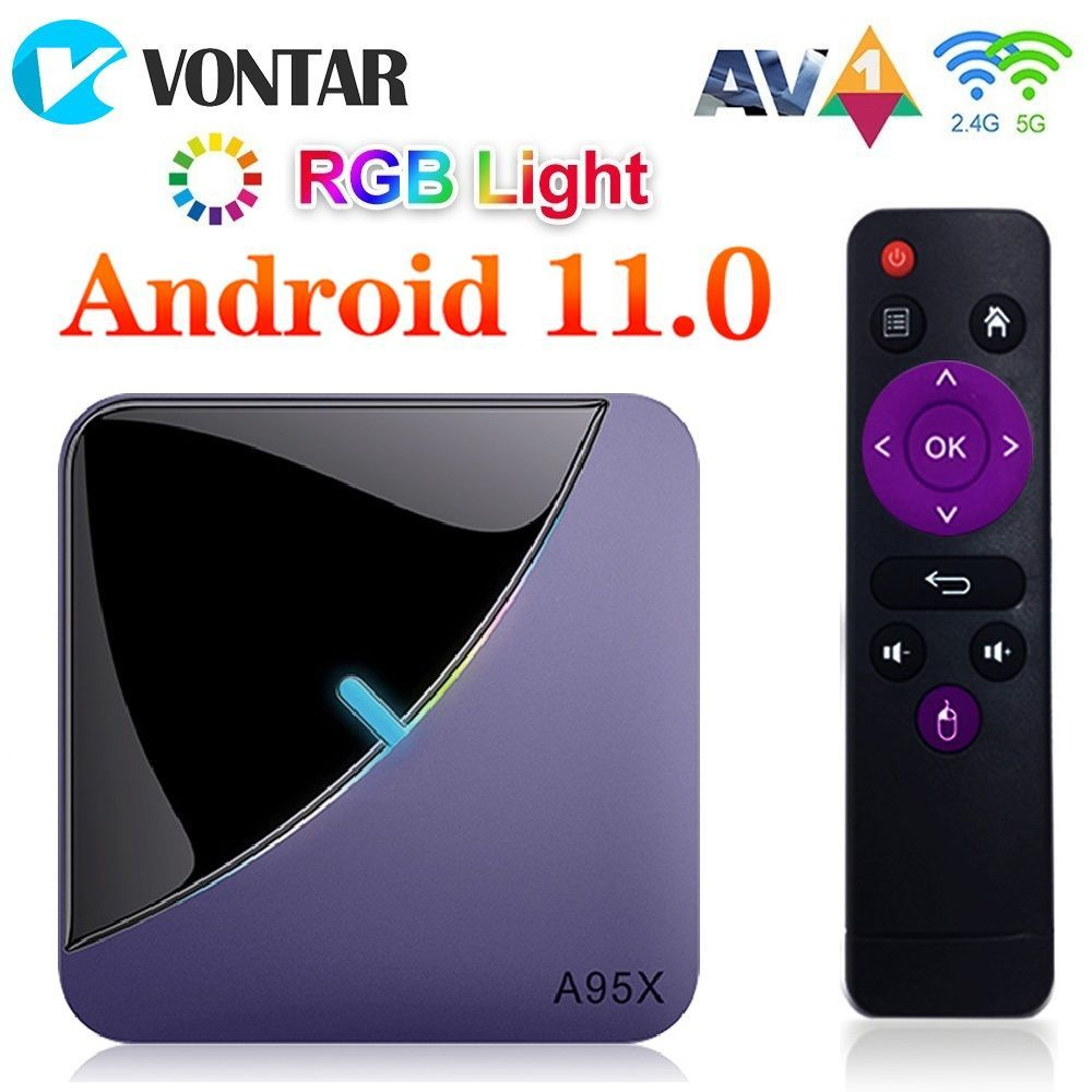 Медиаплеер Vontar A95X F3 Air II, DC 5.5 мм, RJ-45 Ethernet, HDMI, USB,  черный, Android купить по низкой цене с доставкой в интернет-магазине OZON  (1057498059)