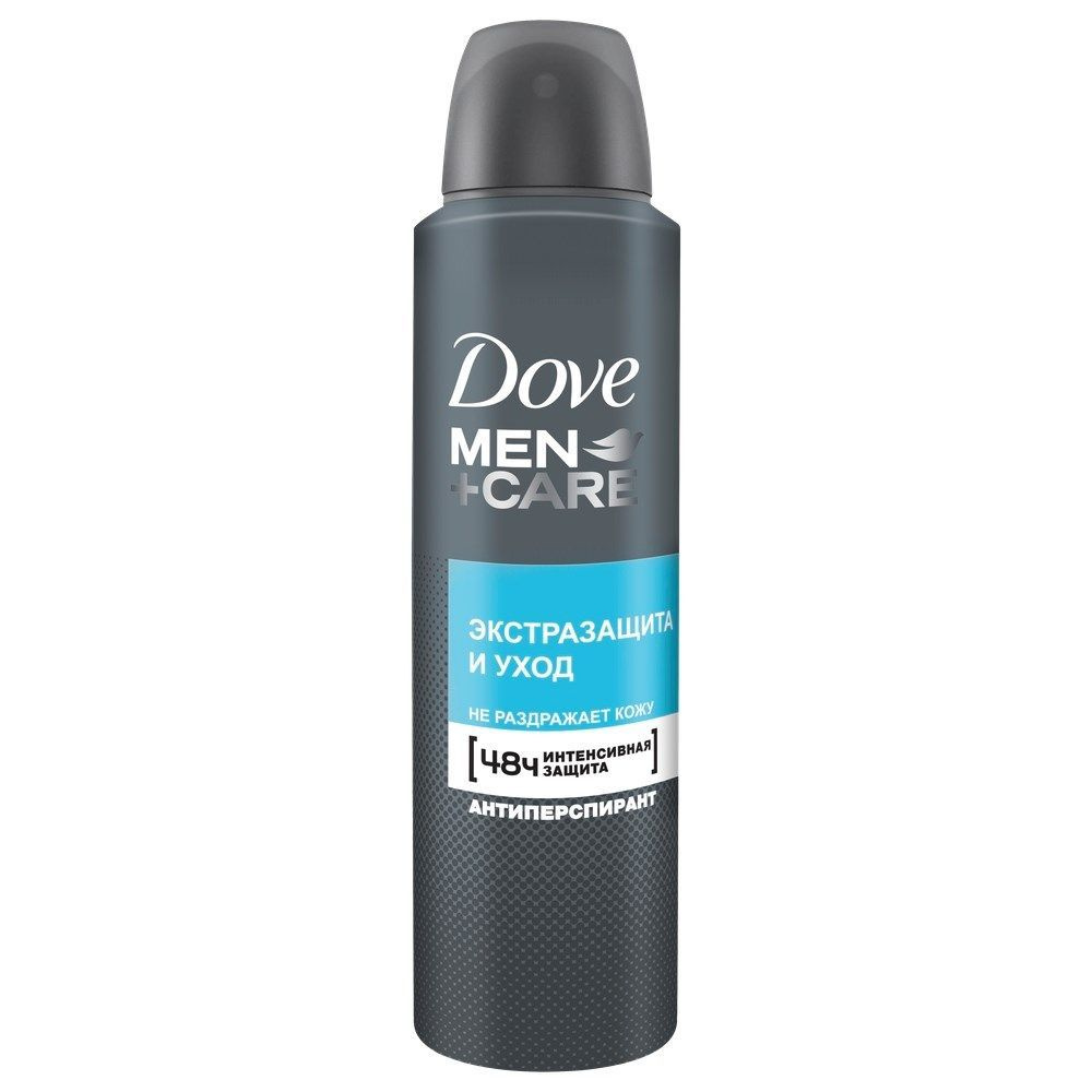 Антиперспирант Dove Men+Care Экстразащита и уход аэрозоль, 150мл, 4 штуки  #1