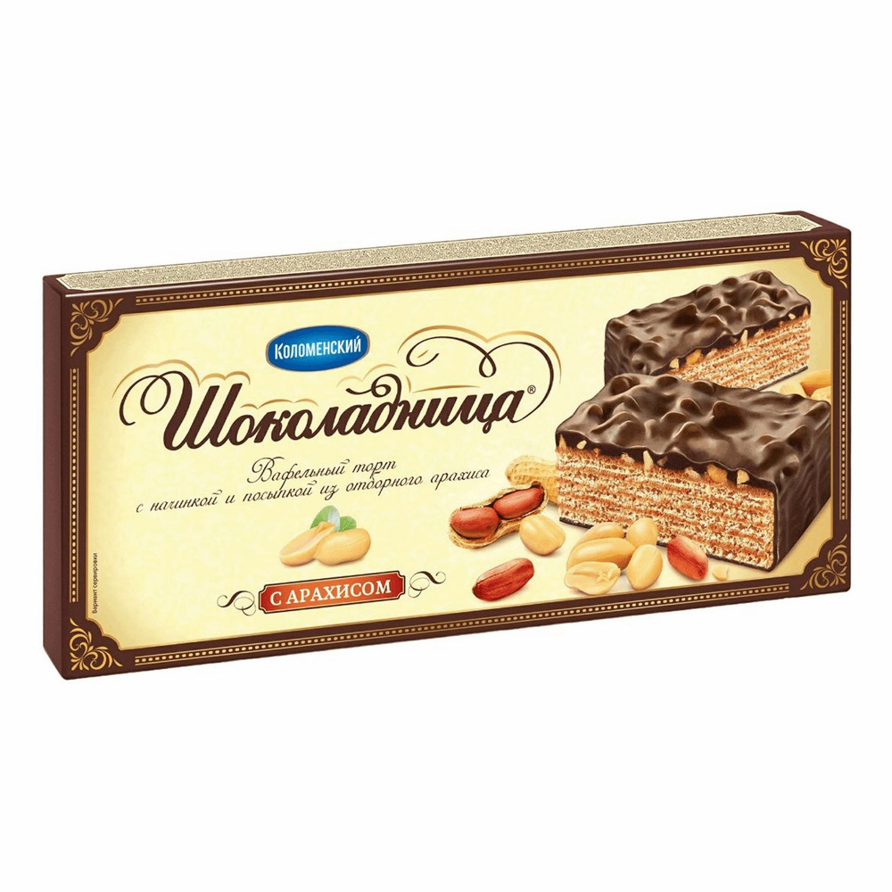 Торт Коломенский Шоколадница вафельный 230 г #1