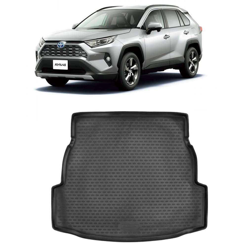 Коврик в багажник Element Коврик для багажника Toyota RAV 4 5 XA50  2018-2023 из полиуретана. Коврик багажника Тойота Рав 4, цвет черный -  купить по выгодной цене в интернет-магазине OZON (1264704163)