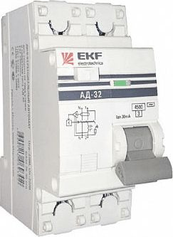 Диф. автомат 2П 20А 30мА EKF PROxima АД-32 купить по низкой цене в ...