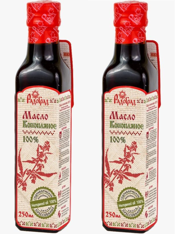 Масло конопляное "РАДОГРАД", 250гр ст/бут.,растит.,нераф. 2 шт - купить ...