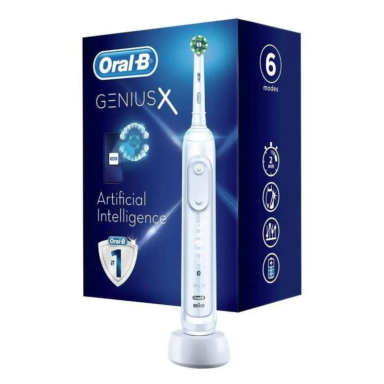 Oral-B Электрическая зубная щетка Genius X AI White, белый #1