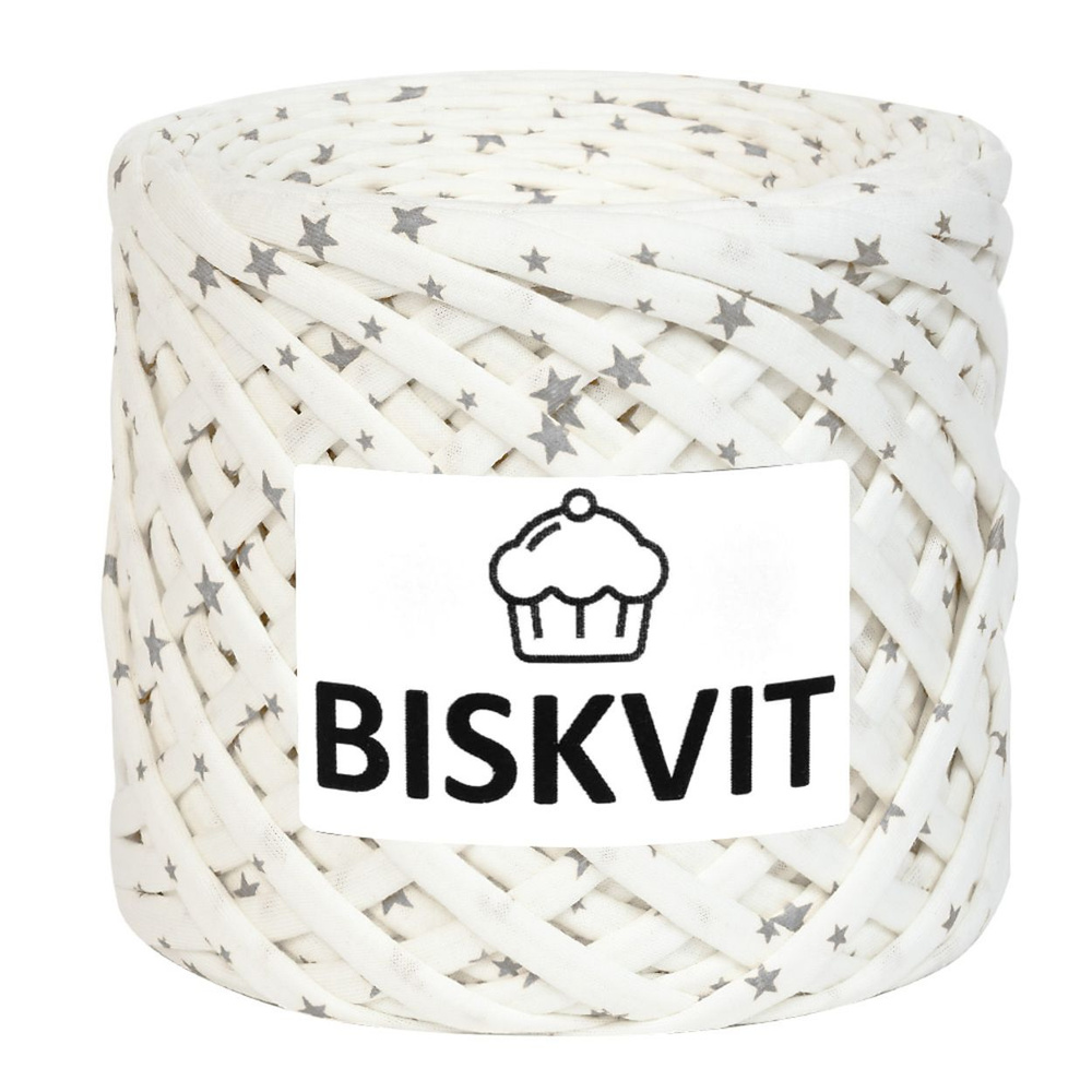 Трикотажная пряжа Biskvit (Бисквит) цвет Старс, 330гр. 100м. (100% хлопок), 1 моток.  #1