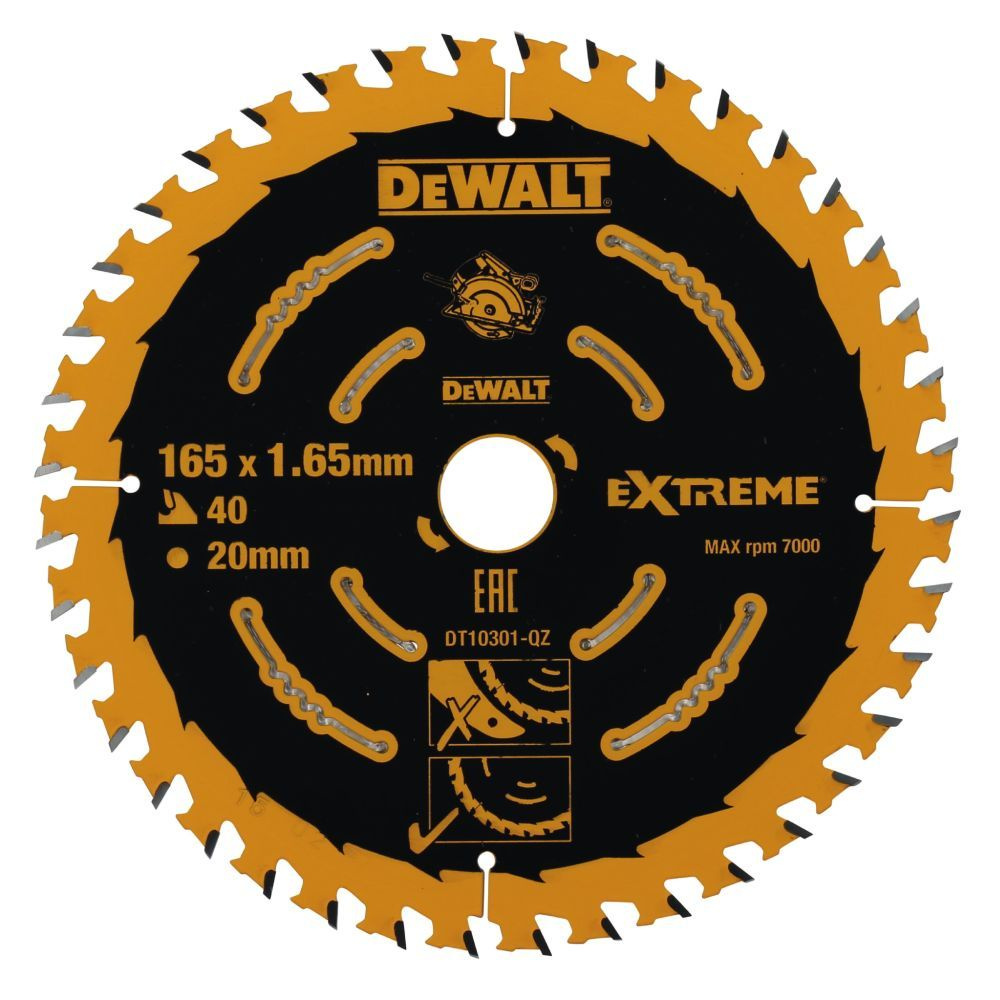 Пильный диск DEWALT EXTREME DT10301, 165/20 мм. #1