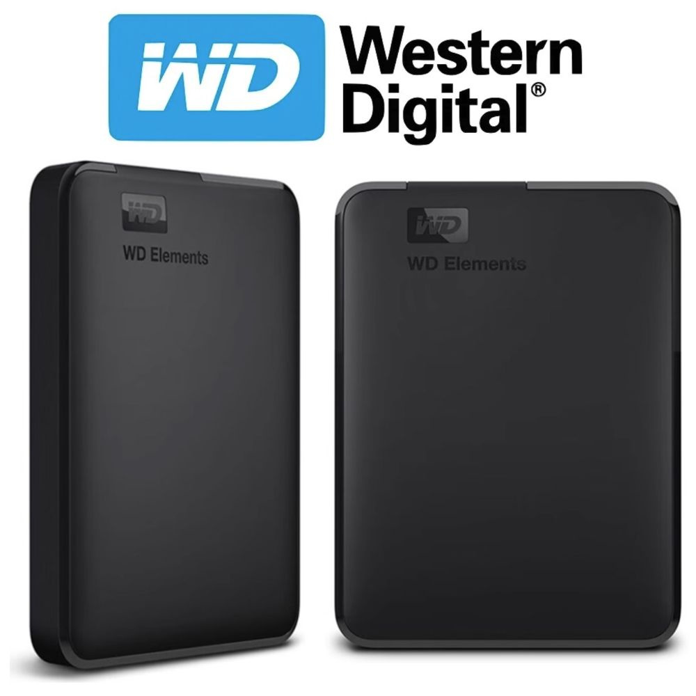 Western Digital 500 ГБ Внешний жесткий диск WD Elements высокая скорость  HDD (WDBUZG0000BBK-OEM), черный - купить с доставкой по выгодным ценам в  интернет-магазине OZON (1285188296)