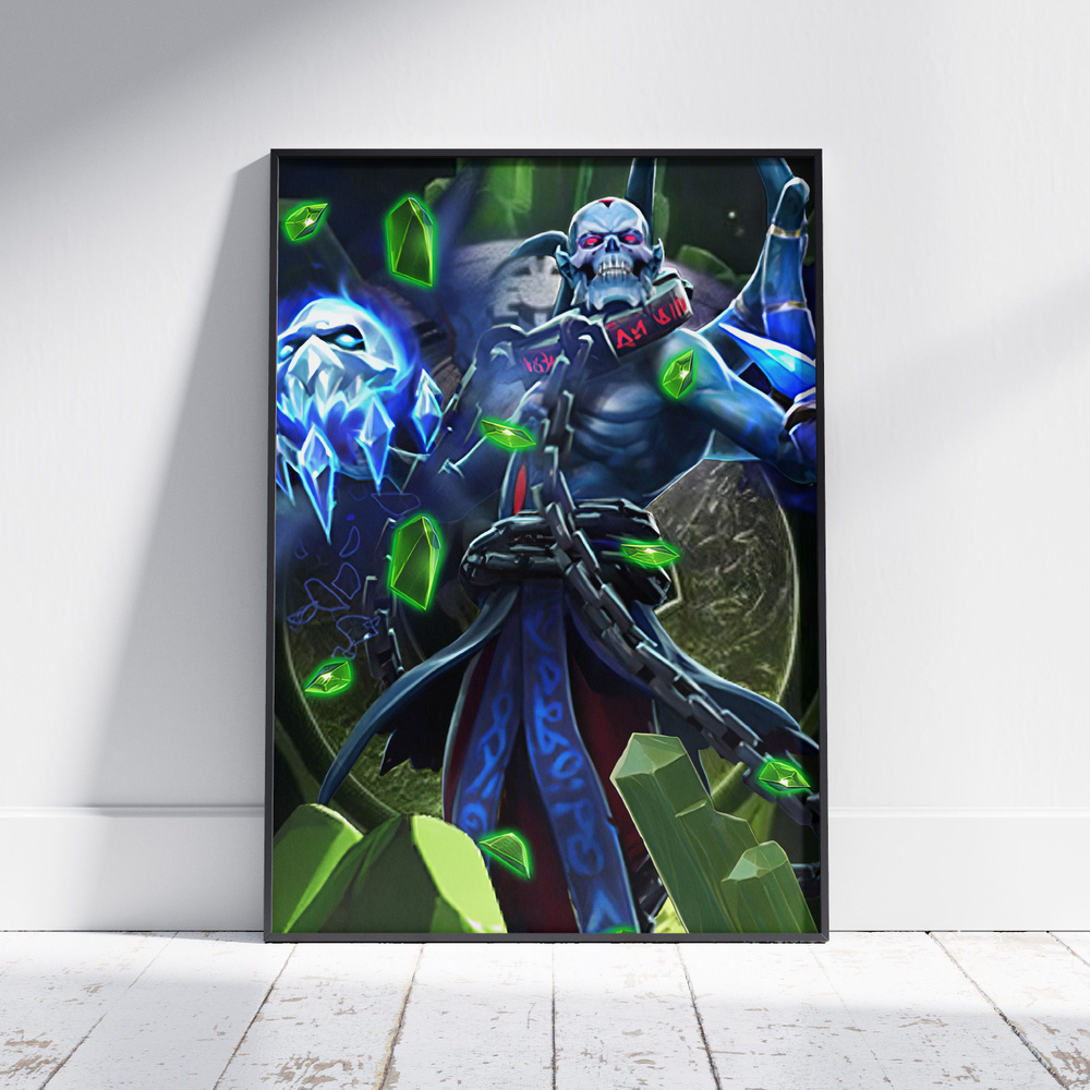 Плакат на стену для интерьера Dota 2 (Lich 2) - Постер по игре формата A4 (21х30 см)  #1