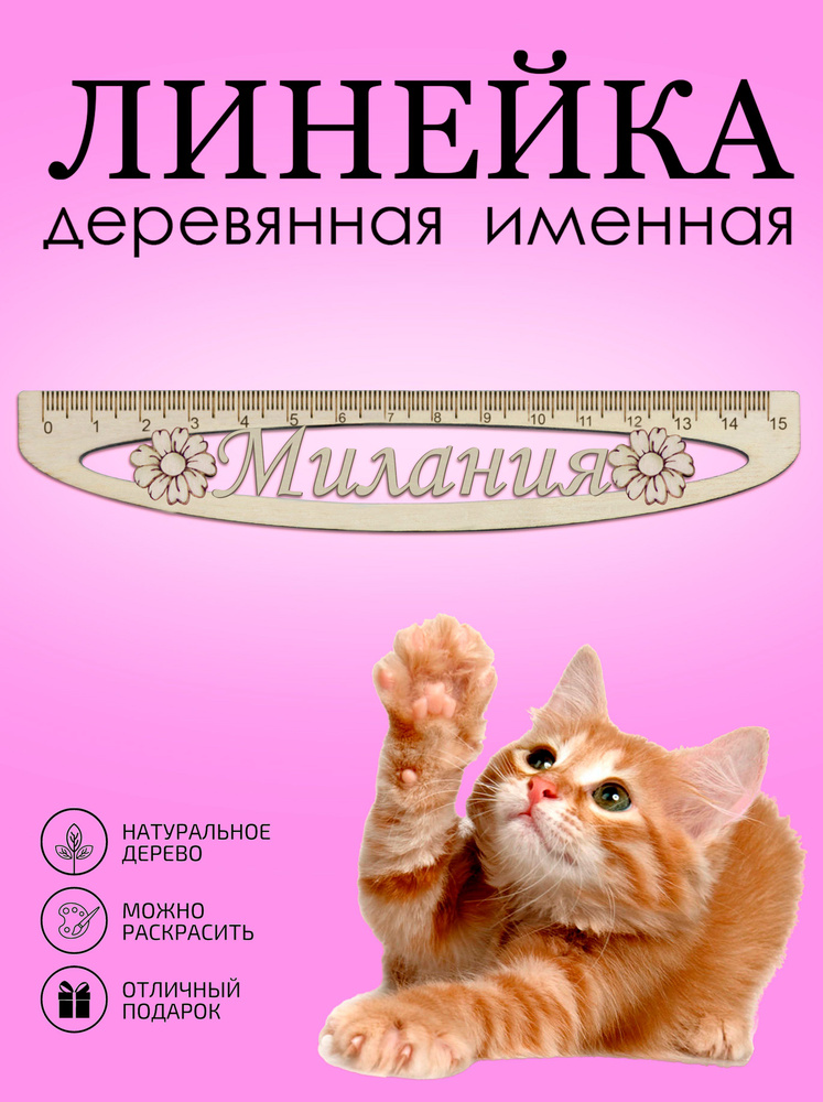Линейка именная школьная Милания - купить с доставкой по выгодным ценам ...