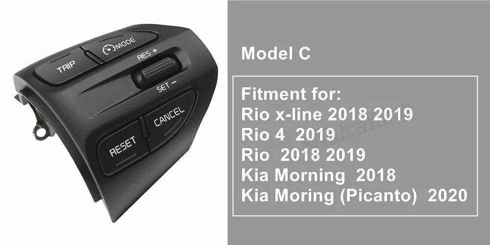 Кнопка рулевого колеса для KIA K2 RIO 2017 2018 2019 2020 2021 RIO X LINE кнопки Bluetooth телефона круиз #1