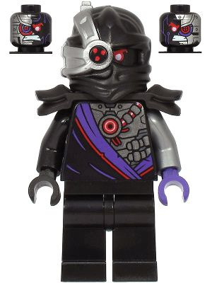 Минифигурка Lego Ninjago Nindroid Warrior, Black Shoulder Pads - Legacy ...