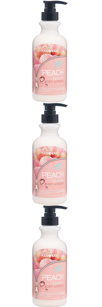 FoodaHolic Лосьон для тела Essential Body Lotion Peach, с экстрактом персика, 500 мл., 3 шт.  #1