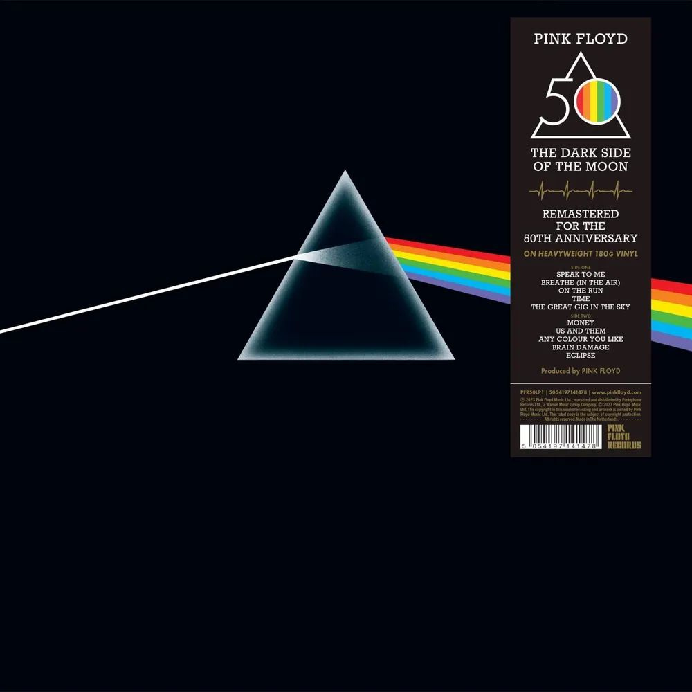 Винил NEW 2023! Pink Floyd. The Dark Side Of The Moon, LP, 50th Ann, NEW  2023 remaster, новая запечатанная пластинка - купить с доставкой по  выгодным ценам в интернет-магазине OZON (1309377855)