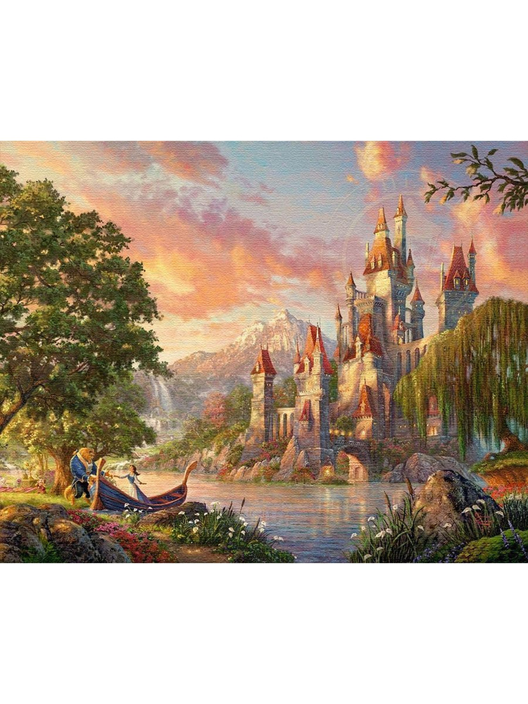 Картина на холсте, 40x50, красавица и чудовище, c подрамником - купить ...