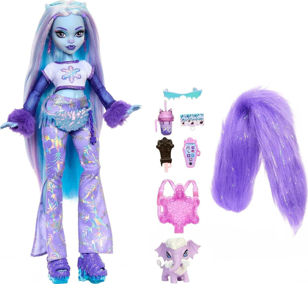 Кукла Monster high Abbey with pet / Монстер Хай Эбби Базовая - купить с  доставкой по выгодным ценам в интернет-магазине OZON (1537188906)