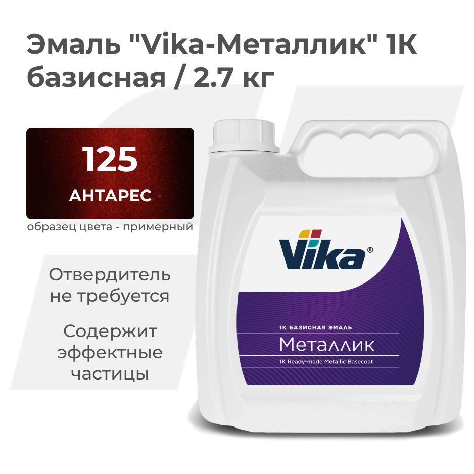 Краска автомобильная Vika по низкой цене с доставкой в интернет-магазине  OZON (948154484)