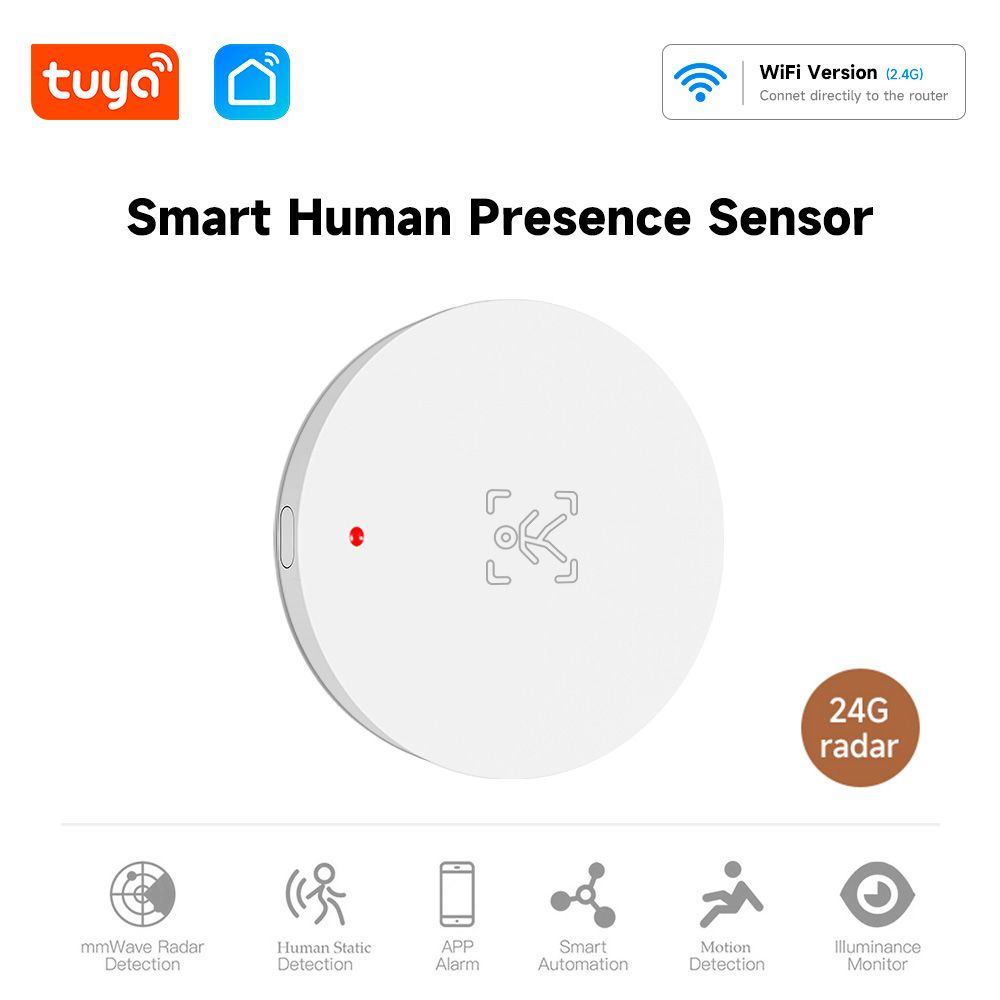 Умный датчик присутствия 24G Person Высокоточный радарный датчик  обнаружения движения для Умного дома купить по доступной цене с доставкой в  интернет-магазине OZON (1336951742)