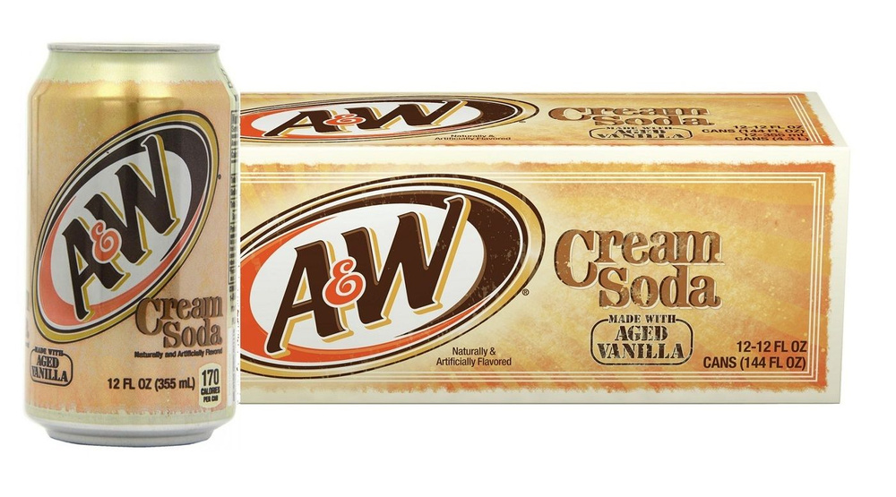 Газированный напиток A&W Cream Soda со вкусом крем сода (США), 355 мл (12 шт)  #1