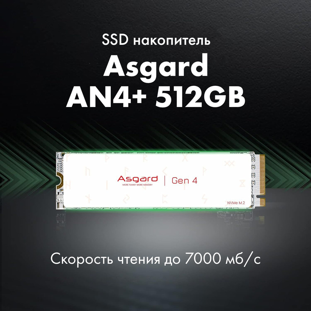 512 ГБ Внутренний SSD-диск TLC 3D NAND 2280 AN4+ 512ГБ NVMe
